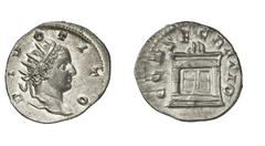 RÖMISCHE MÜNZEN (ROMAN COINS) TRAIANUS DECIUS (249 - 251) TRAIANUS DECIUS (249 - 251) Konsekrationsprägung für Divus Titus Antoninian, 250 - 251, Rom. 3.61 g. DIVO - TITO. Büste des Divus Titus mit St