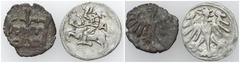 Medieval coins POLSKA / POLAND / POLEN / SCHLESIEN / GERMANY Kazimierz IV Jagiellończyk - Denar, Kraków i Alexander Jagiellończyk - Denar, Vilnius Aleksander Jagiellończyk (1501–1506). Denar litewski,