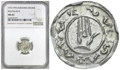 Medieval WORLD coins GERMANY / ENGLAND / CZECH / GERMAN / GREAT BRITIAN / Scandinavia / Skandinavien The czech republic. Bolesaw II (967-999). Denar NGC MS62 (MAX) - BEAUTIFUL Pięknie zachowany denar.