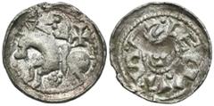 Medieval coins 607 Bolesław II Śmiały (1058-1080). Denar książęcy, Kraków / Cracow AW: Głowa w lewo RW: Książę na koniu bez tarczy Denar książęcy Bolesława Szczodrego (Śmiałego) z krakowskiej mennicy,