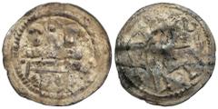 Medieval coins POLSKA / POLAND / POLEN / POLOGNE / POLSKO Bolesław IV Kędzierzawy (1146-1173). Denar AW: Rycerz z tarczą i proporcem RW: Dwaj książęta siedzący za stołem Denar z wymowną symboliką prze