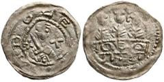 Poland/Polen: Medieval Coins Middle Ages. Boleslaw lV Kedzierzawy . Denar, type three princes at the table about 1152-1157, Cracow Waga/Weight: 0,35 g, Metal: Ag, Średnica/diameter: 16,0 mm, Stan zach
