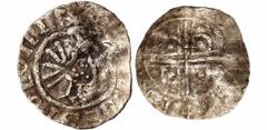 Medieval Coins Boleslaw l Chrobry. Denar PRINCES POLONIE primary, niezbarbaryzowany Waga/Weight: 1,337 g, Metal: Ag, Średnica/diameter: 18-18,7 mm, Stan zachowania/condition: 3 Aw.: Ptak ukoronowany, 