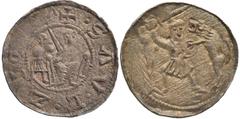 Medieval coins Medieval coins POLSKA/POLAND/POLEN/SCHLESIEN/GERMANY/TEUTONIC ORDER Wladislaw II Wygnaniec (1138-1146). Denar Aw.: Książę z mieczem na tronie, obok giermek.Rw.: Rycerz walczący z lwem, 