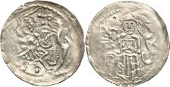 Medieval coins POLSKA/POLAND/POLEN/SCHLESIEN/GERMANY/TEUTONIC ORDER Boleslaw I Wysoki (1163-1201). Denar Aw: Biskup z biblią i krzyżem.Rw: Rycerz walczący z lwem.Bardzo ładnie wybity denar. Wyraźne de
