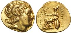 Antiquity and Byzantine coins RÖMISCHEN REPUBLIK / GRIECHISCHE MÜNZEN / BYZANZ / ANTIK / ANCIENT / ROME / GREECE Greece, Thrace, Lysimachus 306-281 BC. Stater 286-281 BC, Pella Aw.: Głowa Aleksandra W