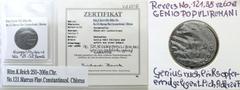 Antiquity and Byzantine coins RÖMISCHEN REPUBLIK / GRIECHISCHE MÜNZEN / BYZANZ / ANTIK / ANCIENT / ROME / GREECE Roman Empire Constantius I Chlorus (293-305) Follis of Thessalonica Moneta z certyfikat