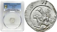 COLLECTION Medieval coins COLLECTION Medieval coins POLSKA / POLAND / POLEN / SCHLESIEN / GERMANY Władysław II Wygnaniec (1138-1146). Denar Rycerz i Orzeł PCGS MS63 (MAX) – EXCELLENT Aw.: Rycerz z mie
