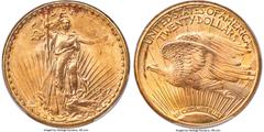 Saint-Gaudens Double Eagles 1927-S $20 MS66 PCGS. Ex: Simpson. The 1927-S twenty has been a front-line rarity in the Saint-Gaudens series since the 1930s. This is in spite of its huge mintage of 3.1 m