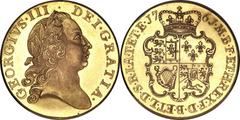 George III Pattern gold Guinea 1761, W&R83 (R6, extremely rare, only 3-5 specimens estimated to exist), by J.S. Tanner, Brilliant frosted Proof, an exquisite coin that appears to be a gem but NGC note