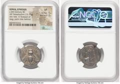 Ancients Greek IONIA. Ephesus. Ca. 4th century BC. AR tetradrachm (22mm, 15.15 gm, 12h). NGC VF 5/5 - 3/5. Ca. 360-350 BC, Diotimadas I, magistrate. E-Φ, bee with straight wings seen from above / ΔIOT