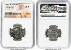 Ancients Ancient Lots ANCIENT LOTS. Roman Provincial. Egypt. Alexandria. Claudius (AD 41-54). Lot of two (2) BI tetradrachms. NGC Choice Fine. Includes: Two BI tetradrachms of Claudius, different year