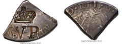 Sierra Leone British Colony. William IV Countermarked 1/4 Dollar (13 Pence) ND (1832-1834) VF25 NGC, KM10, Vice-FT2. Host: quarter cut piece of Mexico Ferdinand VII 8 Reales (18)19-Mo (cf. KM111); Cou