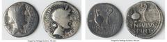 Ancients Ancient Lots ANCIENT LOTS. Roman Republic. C. Cassius Longinus, Imperator and Assassin of Caesar (44-42 BC), with P. Lentulus Spinther, as Legate. Lot of two (2) AR denarii. Fine, scratches, 