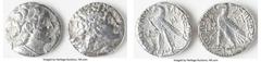 Ancients Ancient Lots ANCIENT LOTS. Greek. Ptolemaic Kingdom. Ptolemy VIII Euergetes II (Physcon) (170-116 BC). Lot of two (2) AR tetradrachms. VF, polished. Includes: Two AR tetradrachms of Ptolemy V