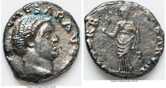 Ancients Roman Imperial Otho (January-April AD 69). AR denarius (17mm, 2.95 gm, 7h). VF, tooled. Rome. IMP M OTHO CAESAR AVG TR P, bare, bewigged head of Otho right / PAX ORBIS TERRARVM, Pax standing 