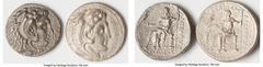 Ancients Ancient Lots ANCIENT LOTS. Greek. Macedonian Kingdom. Alexander III the Great (336-323 BC). Lot of two (2) AR tetradrachms. Choice VF. Includes: Includes: Two AR tetradrachms of Alexander III