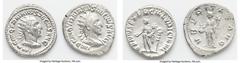 Ancients Ancient Lots ANCIENT LOTS. Roman Imperial. Trebonianus Gallus (AD 251-253). Lot of two (2) AR antoniniani. Choice XF-AU. Includes: Two AR antoniniani of Trebonianus Gallus, different types. T