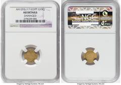 Islamic Dynasties Ottoman Empire Ottoman Empire. Abdul Hamid II gold 10 Qirsh AH 1293 Year 17 (1891/1892) AU Details (Damaged) NGC, Misr mint (in Egypt), KM282. HID05401242017 © 2023 Heritage Auctions