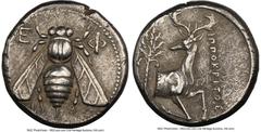 Ancients Greek IONIA. Ephesus. Ca. 4th century BC. AR tetradrachm (24mm, 15.18 gm, 11h). NGC Choice XF 5/5 - 4/5. Ca. 360-350 BC, Ippocritus, magistrate. E-Φ, bee with straight wings seen from above /