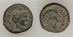 Roman Provincial. C. Asinius Gallus, proconsul of Asia (6-5 BC). Æ 16 mm (3.22 gm) of Ionia, Temnos. ACINIωC ΓAΛΛωC AΓNOC, bare head of Gallus right / TAMNITAN AΠOΛΛAC ΦAINIOY, laureate head of Apollo