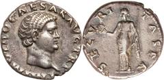 Otho (AD 69). AR denarius (3.44 gm). Rome, January-April AD 69. IMP M OTHO CAESAR AVG TR P, bare head of Otho right / SECVRI-TAS P R, Securitas standing left, holding wreath in right hand and scepter 