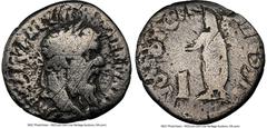 Ancients Roman Imperial Pertinax (1 January-28 March AD 193). AR denarius (18mm, 1.85 gm, 5h). Good, tooled. Rome. IMP CAES P HELV-PERTIN AVG, laureate head of Pertinax right / VOT DEC-EN TR P COS II,