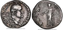 Ancients Roman Imperial Galba (AD 68-69). AR denarius (18mm, 3.49 gm, 5h). NGC VF 4/5 - 5/5. Rome, July AD 68-January AD 69. IMP SER GALBA CAESAR AVG P M, laureate bust of Galba right / DIVA-AVGVSTA, 