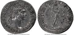 Ancients Roman Imperial Domitian, as Augustus (AD 81-96). AR denarius (19mm, 6h). NGC Choice XF. Rome, 14 September-31 December AD 91. IMP CAES DOMIT AVG-GERM P M TR P XI, laureate head of Domitian ri