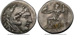 PAMPHYLIA. Uncertain mint. Ca. late 3rd-early 2nd centuries BC. AR tetradrachm (29mm, 1h). NGC Choice VF. Late posthumous issue of uncertain Pamphylia mint in the name and types of Alexander III the G