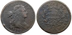 Large Cents 1798 S-147 R5- Style I Hair with Large 8, XF Detail, Environmental Damage, PCGS. A sharp cent but covered with fine roughness mixed with some hairline scratches, mostly on the wreath. No v