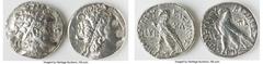 Ancients Ancient Lots ANCIENT LOTS. Greek. Ptolemaic Egypt. Lot of two (2) AR tetradrachms. VF-XF, polished. Includes: Two AR tetradrachms, different rulers and types. Total of two (2) coins in lot. S