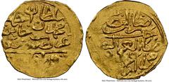 Islamic Dynasties Ottoman Empire Ottoman Empire. Ahmed I gold Sultani ND (AH 1012-1026 / AD 1603-1617) MS64 NGC, Qustantiniya mint, A-1347.1. 3.40gm. Included with dealer tag. From the M&N Collection 
