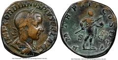 Ancients Roman Imperial Gordian III (AD 238-244). AE sestertius (29mm, 20.01 gm, 5h). NGC VF 5/5 - 5/5. Rome, AD 240. IMP GORDIANVS PIVS FEL AVG, laureate, draped, and cuirassed bust of Gordian III ri