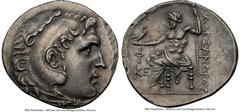 Ancients Greek LYCIA. Phaselis. Ca. 218-185 BC. AR tetradrachm (31mm, 16.68 gm, 12h). NGC AU 5/5 - 4/5, die shift. Late posthumous issue in the name and types of Alexander III the Great of Macedon, da