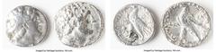 Ancients Ancient Lots ANCIENT LOTS. Greek. Ptolemaic Egypt. Lot of two (2) AR tetradrachms. Choice Fine, polished. Includes: Two AR tetradrachms, different rulers and types. Total of two (2) coins in 