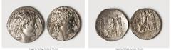 Ancients Ancient Lots ANCIENT LOTS. Greek. Seleucid Kingdom. Alexander II Zabinas (128-122 BC). Lot of two (2) AR tetradrachms. Fine. Includes: Two AR tetradrachms of Alexander II Zabinas, different t