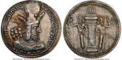 Ancients Greek SASANIAN KINGDOM. Shahpur (Sabuhr) I the Great (AD 240-272). AR drachm (27mm, 4.27 gm, 9h). NGC Choice VF 3/5 - 4/5, brushed. Mint III ("Hamadan"), Phase 2, ca. AD 260-272. Draped bust 