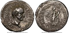 Ancients Roman Imperial Galba (AD 68-69). AR denarius (18mm, 3.26 gm, 7h). NGC Choice VF 5/5 - 2/5. Spanish (Tarraco?) mint, May-June AD 68. SER GALBA IMP CAESAR AVG P M TR P, laureate head of Galba r