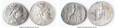 Ancients Ancient Lots ANCIENT LOTS. Greek. Seleucid Kingdom. Alexander II Zabinas (128-122 BC). Lot of two (2) AR tetradrachms. Fine-Choice Fine. Includes: Two AR tetradrachms of Alexander II Zabinas,