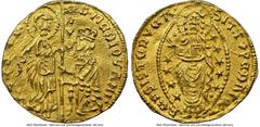 Greece Chíos Chíos. Filippo Maria Visconti, Duke of Milan gold Ducat ND (1421-1436) MS63 NGC, Fr-4. 23mm. 3.54gm. Struck in the style of the Venetian Ducat. Accompanied by dealer auction tags. HID0540