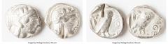 Ancients Ancient Lots ANCIENT LOTS. Greek. Attica. Athens. Lot of two (2) AR tetradrachms. Fine-Choice Fine, test cuts. Includes: Two Athenian AR tetradrachms. SOLD AS IS, NO RETURNS. HID05401242017 ©