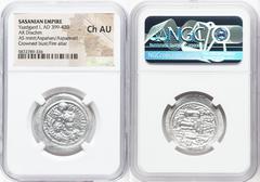 Ancients Ancient Lots ANCIENT LOTS. Oriental. Sasanian Kingdom. Yazdgard (Yazdgird) I (AD 399-420). Lot of four (4) AR drachms. NGC AU-Choice AU. 1) SASANIAN KINGDOM. Yazdgard (Yazdgird) I (AD 399-420