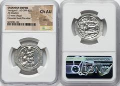 Ancients Ancient Lots ANCIENT LOTS. Oriental. Sasanian Kingdom. Yazdgard (Yazdgird) I (AD 399-420). Lot of three (3) AR drachms. NGC AU-Choice AU, scratch. 1) SASANIAN KINGDOM. Yazdgard (Yazdgird) I (