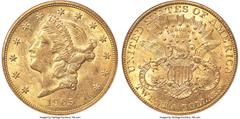 Liberty Double Eagles 1905 $20 MS61 NGC. The 1905 Liberty double eagle is famous for its low mintage of 58,919 coins. Mint State examples are correspondingly elusive and highly sought-after. The pleas