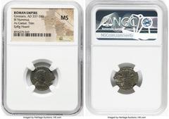 Ancients Ancient Lots ANCIENT LOTS. Roman Imperial. Lot of three (3) AE3 or BI nummi. NGC Choice VF-MS. 1) Constans, as Caesar (AD 337-350). AE3 or BI nummus. NGC MS. 2) Theodora (AD 305-306). AE3 or 