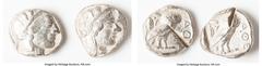 Ancients Ancient Lots ANCIENT LOTS. Greek. Attica. Athens. Lot of two (2) AR tetradrachms. Fine-Choice Fine, test cuts. Includes: Two Athenian AR tetradrachms. SOLD AS IS, NO RETURNS. HID05401242017 ©
