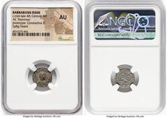 Ancients Ancient Lots ANCIENT LOTS. Roman Imperial. Barbarous Issues. Constantine I the Great (AD 307-337). Lot of four (4) AE nummi. NGC Choice VF-AU. 1) Constantine I the Great (AD 307-337). AE numm