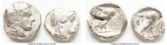 Ancients Ancient Lots ANCIENT LOTS. Greek. Attica. Athens. Ca. 440-404 BC. Lot of two (2) AR tetradrachms. VG-Fine, test cuts. Includes: Two Athenian AR tetradrachms. SOLD AS IS, NO RETURNS. HID054012