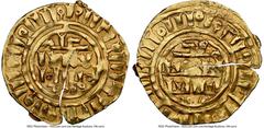 Crusader States Tripoli. Anonymous gold Dinar (Bezant) ND (1187-1260) MS60 NGC, A-720. 3.54gm. Third phase. Imitating a Dinar of Fatimid caliph al-Mustansir. HID05401242017 © 2024 Heritage Auctions | 